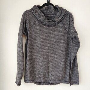 Lululemon Cowl Neck Pullover Sweatshirt Grey Long Sleeve Stretch Women's M